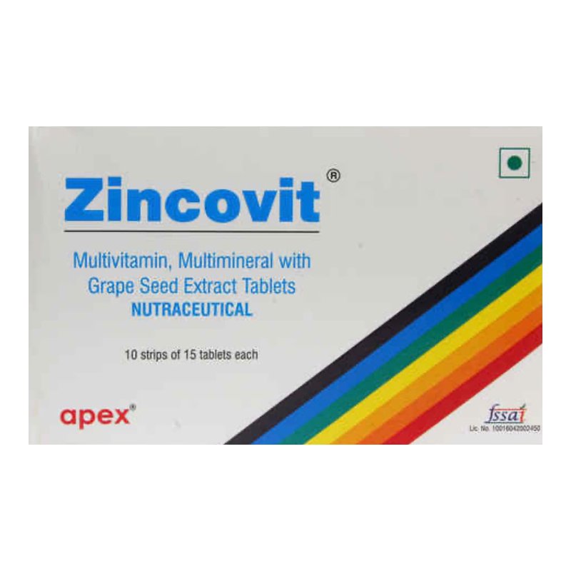 Zincovit Multivitamin + Zinc – Strip of 15 tablets